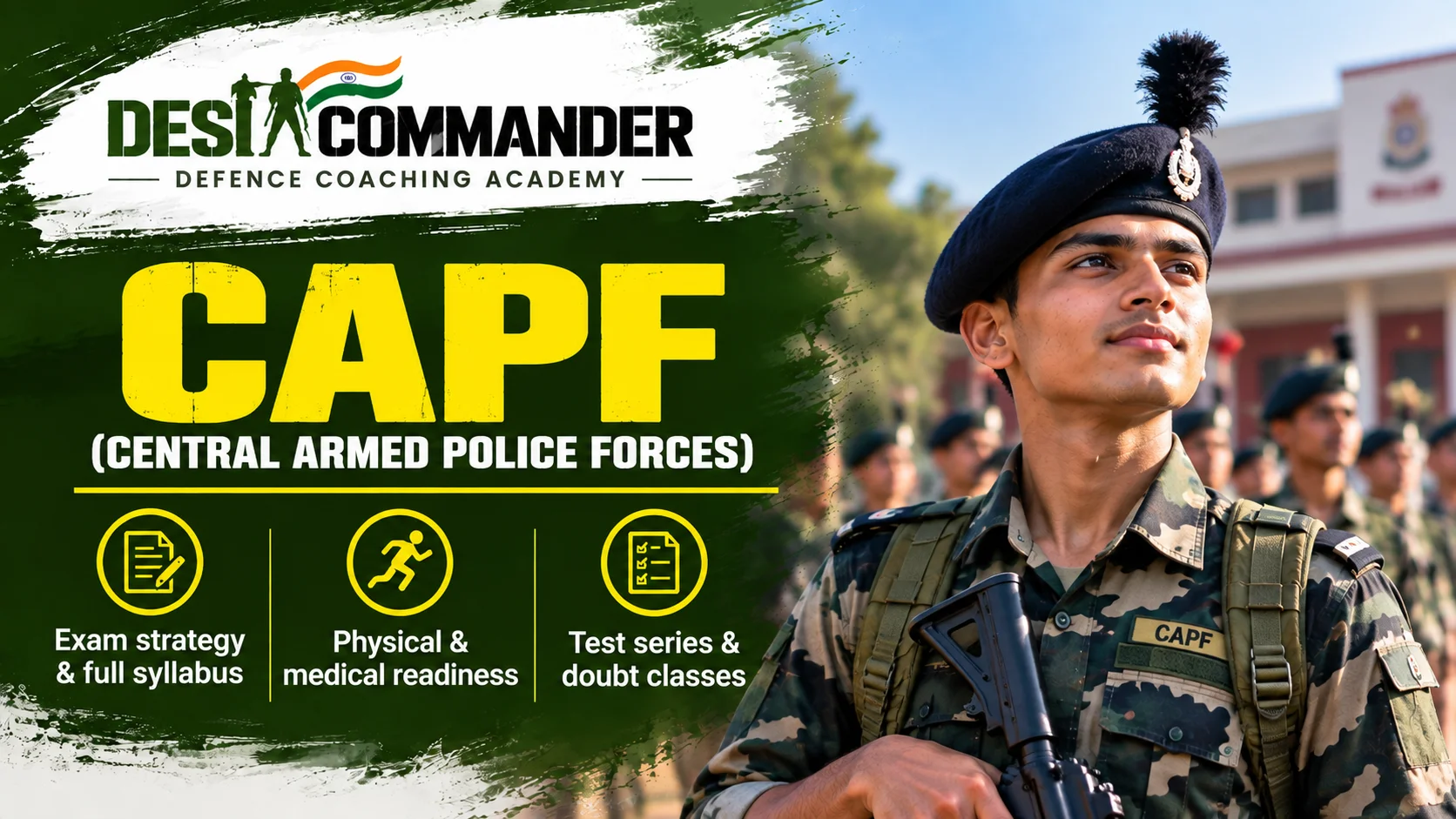 CAPF coaching at Desi Commander, Dehradun