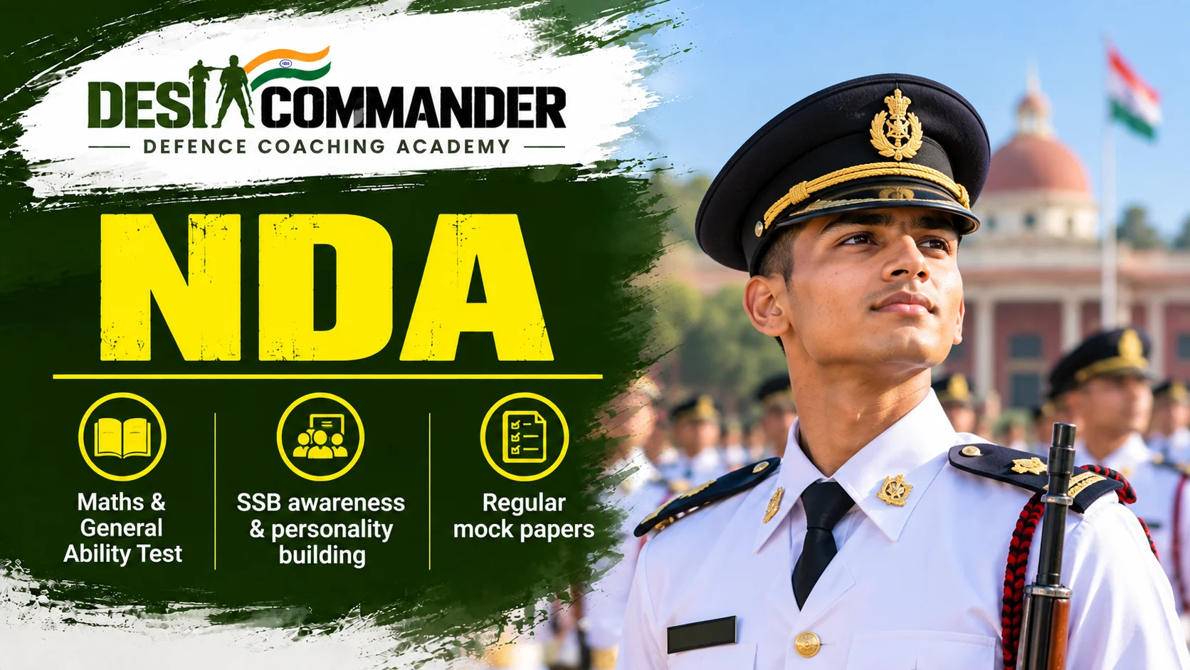 NDA Coaching After 12th coaching at Desi Commander, Dehradun