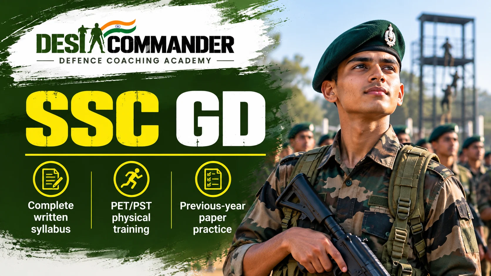 SSC GD coaching at Desi Commander, Dehradun